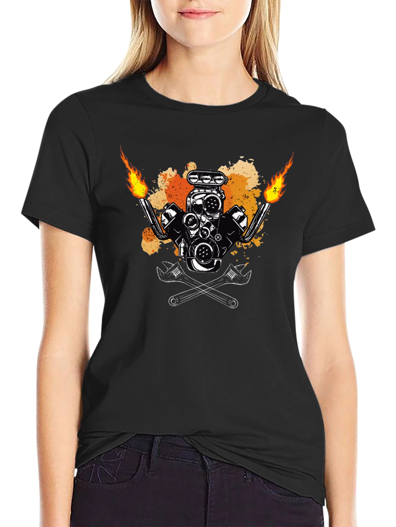 Flame Engine Tee