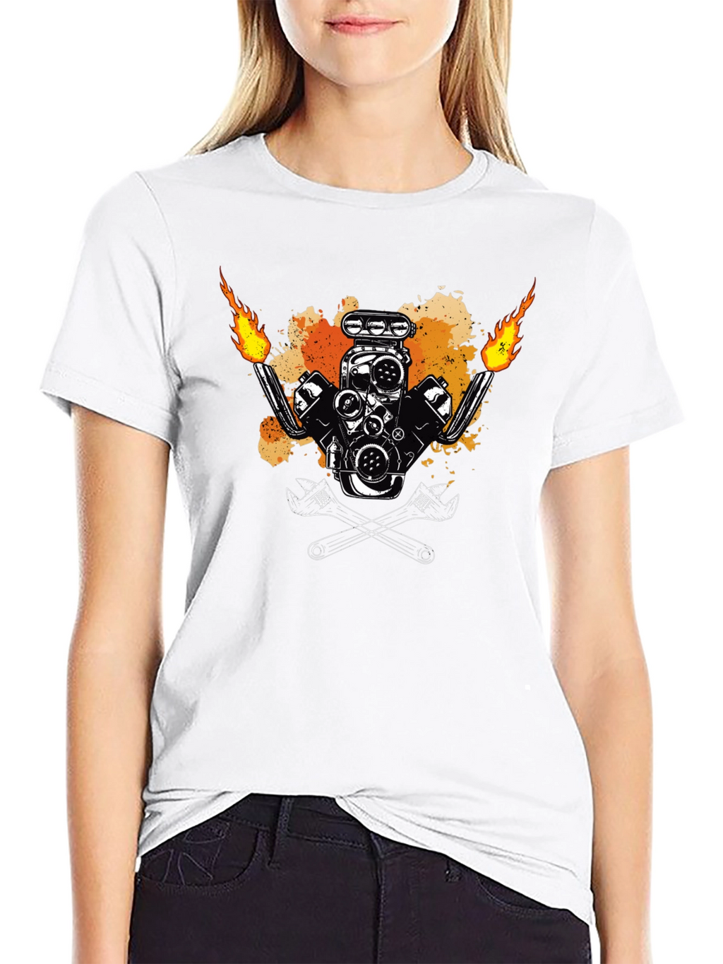 Flame Engine Tee