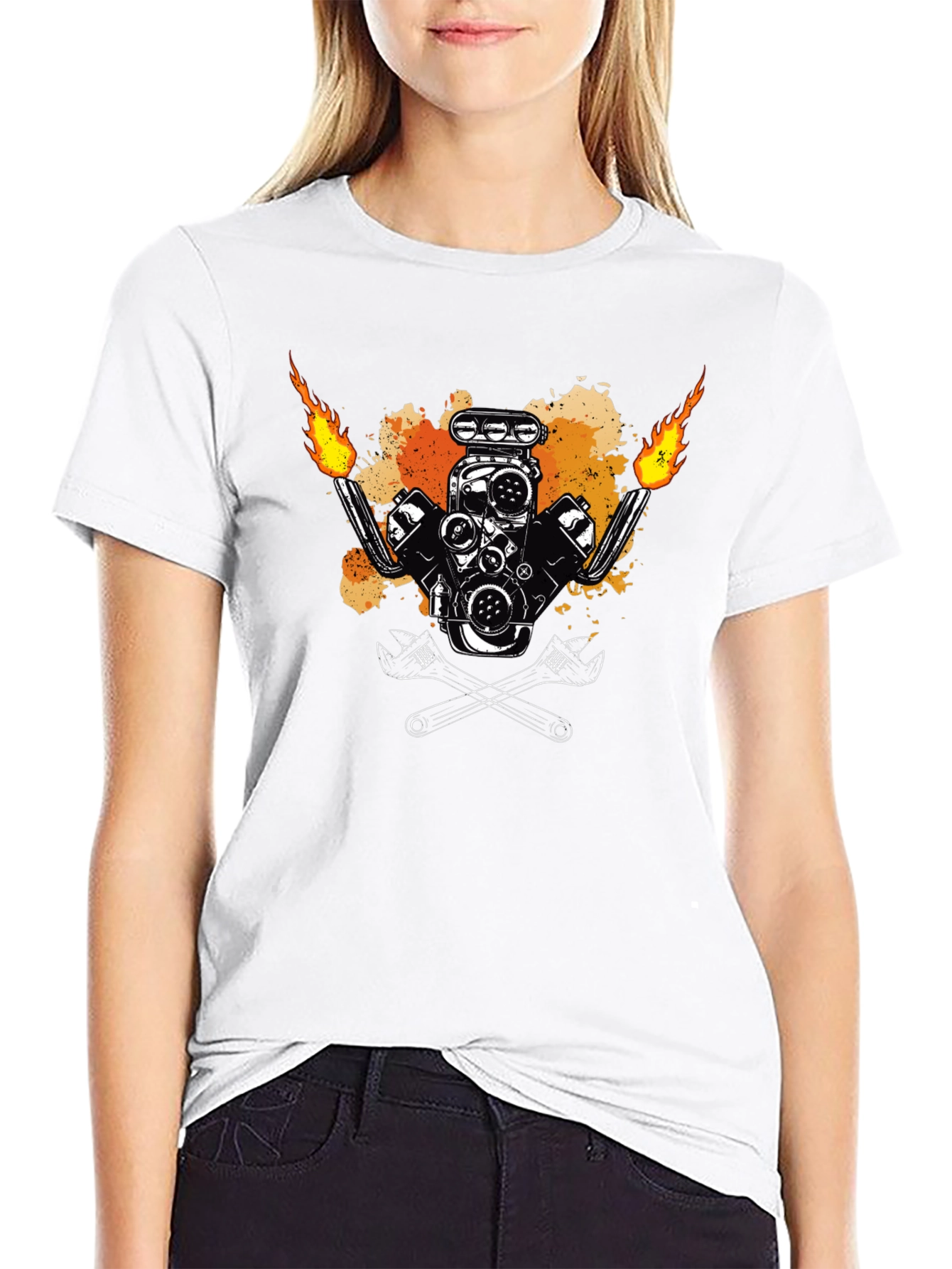 Flame Engine Tee