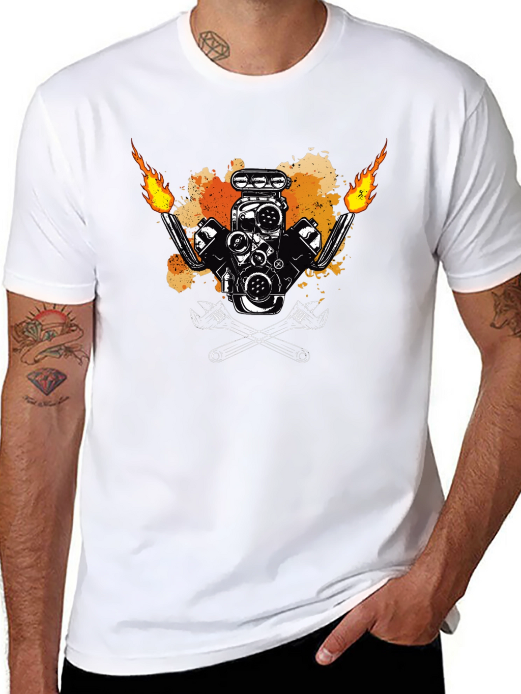 Flame Engine Tee