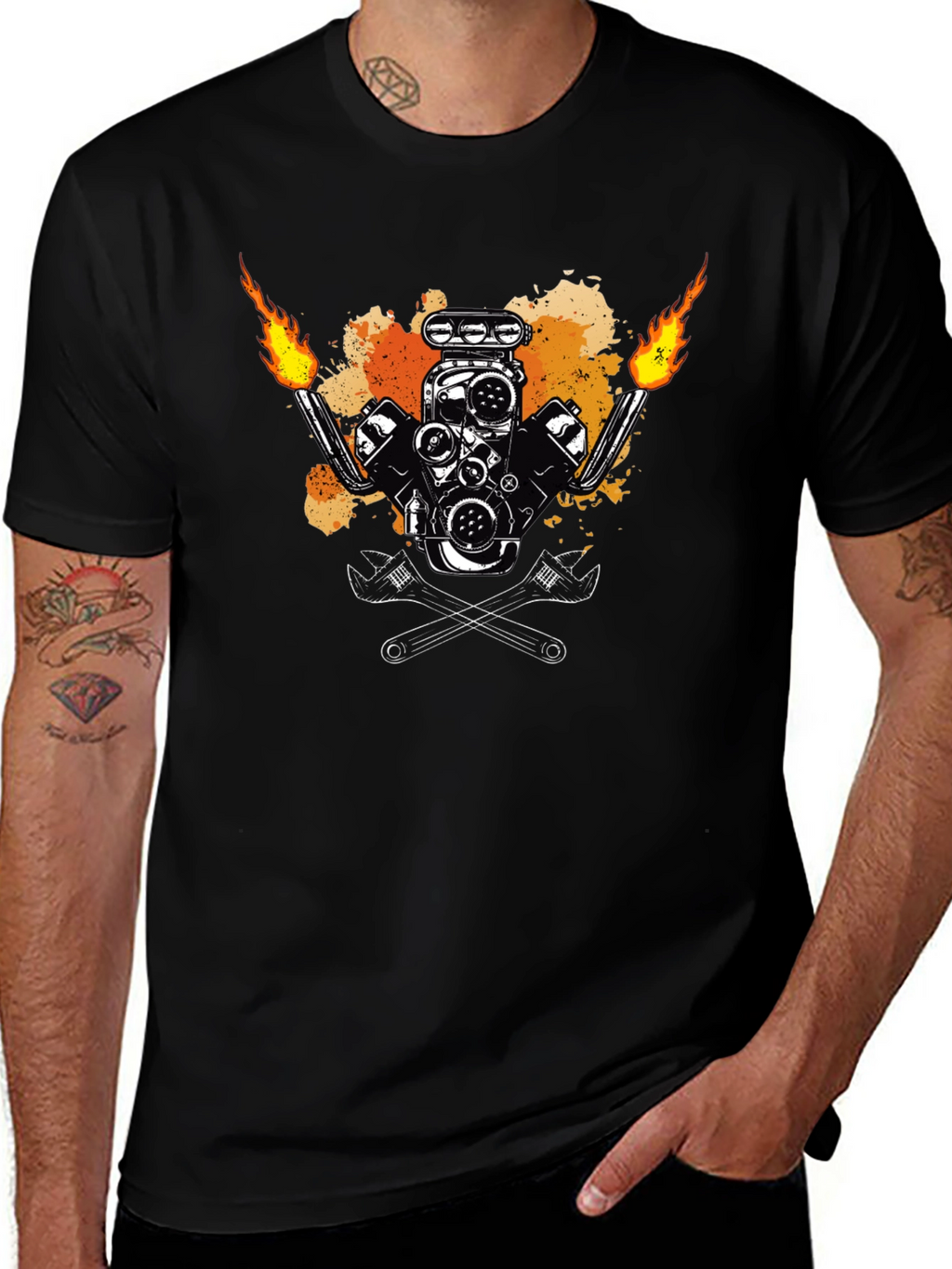 Flame Engine Tee