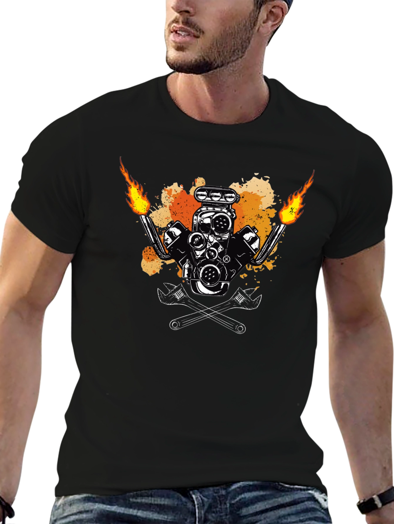 Flame Engine Tee