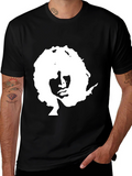 Retro Silhouette Graphic Black T-Shirt