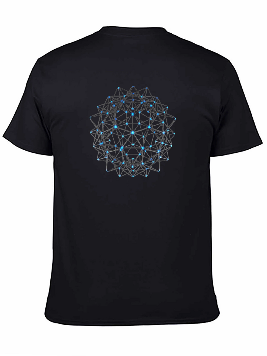 Geometric Sphere Black T-Shirt