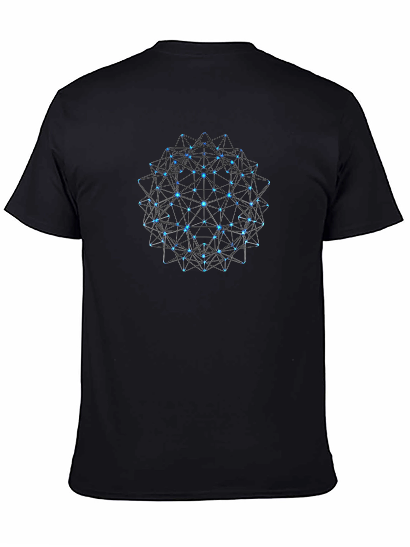 Geometric Sphere Black T-Shirt
