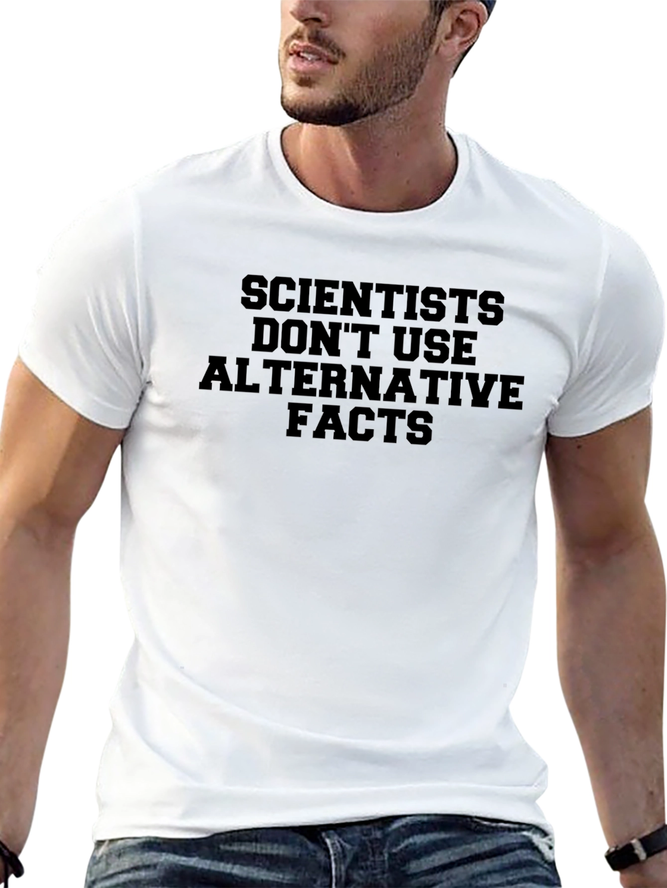 Scientists Dont Use Alternative Facts Black T-Shirt