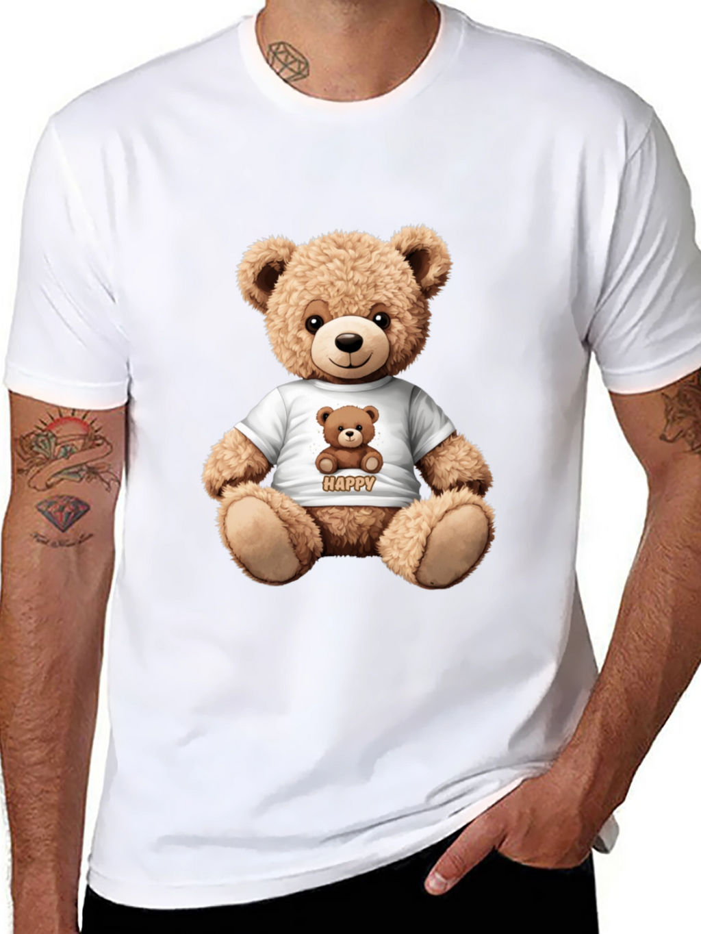 Teddy Bear Graphic T-Shirt - Cute & Comfy