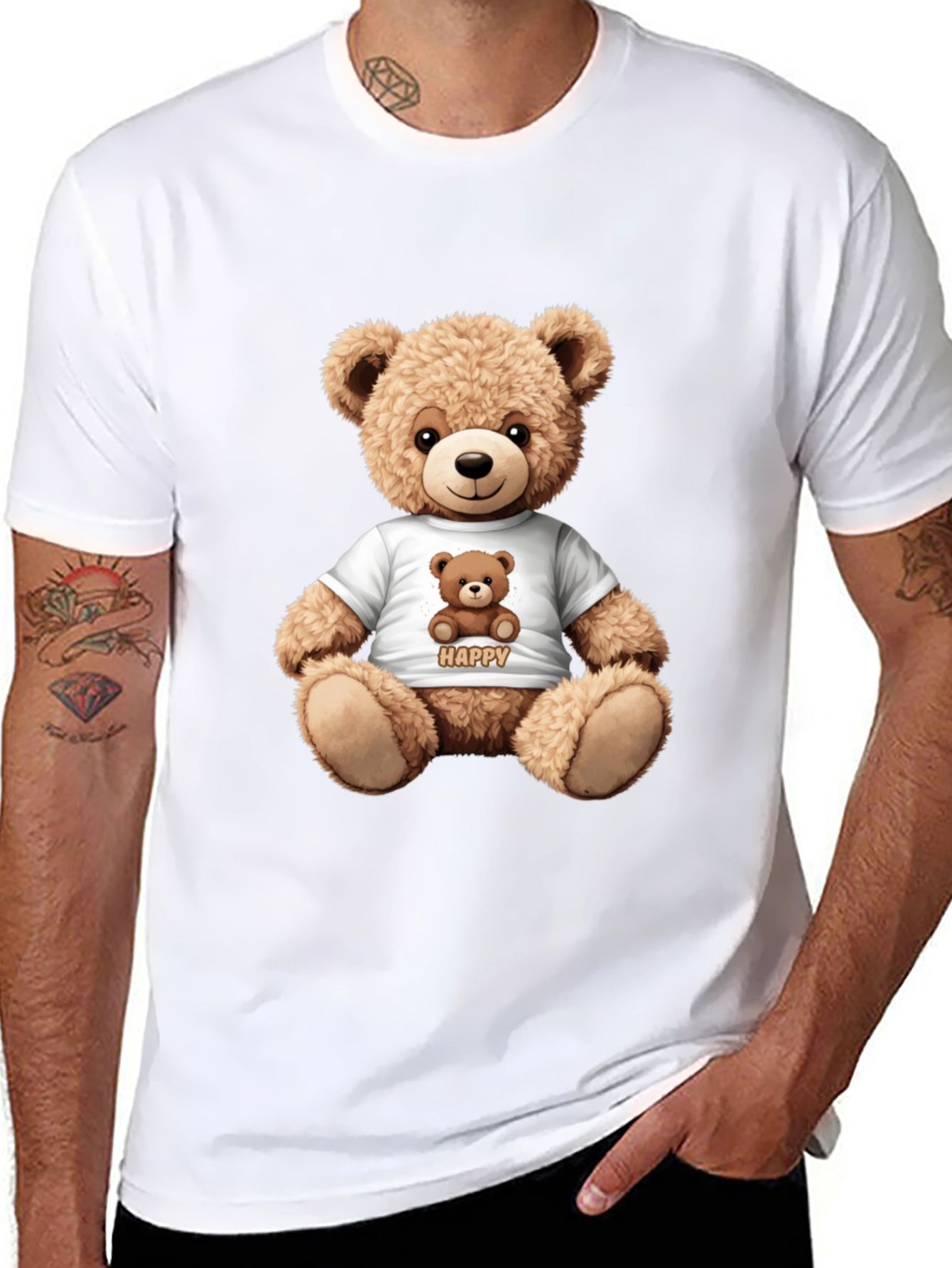 Teddy Bear Graphic T-Shirt - Cute & Comfy