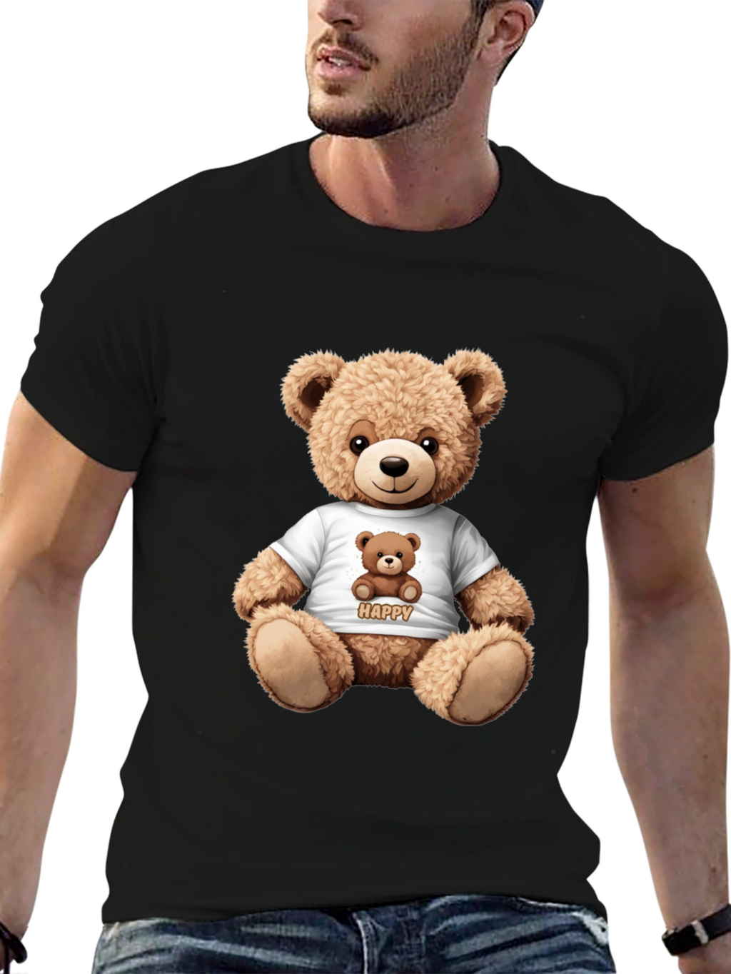 Teddy Bear Graphic T-Shirt - Cute & Comfy