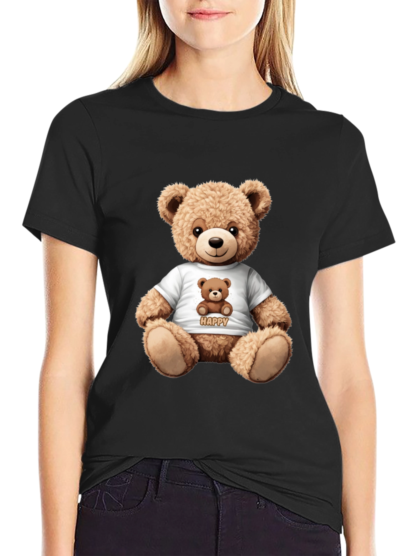 Teddy Bear Graphic T-Shirt - Cute & Comfy