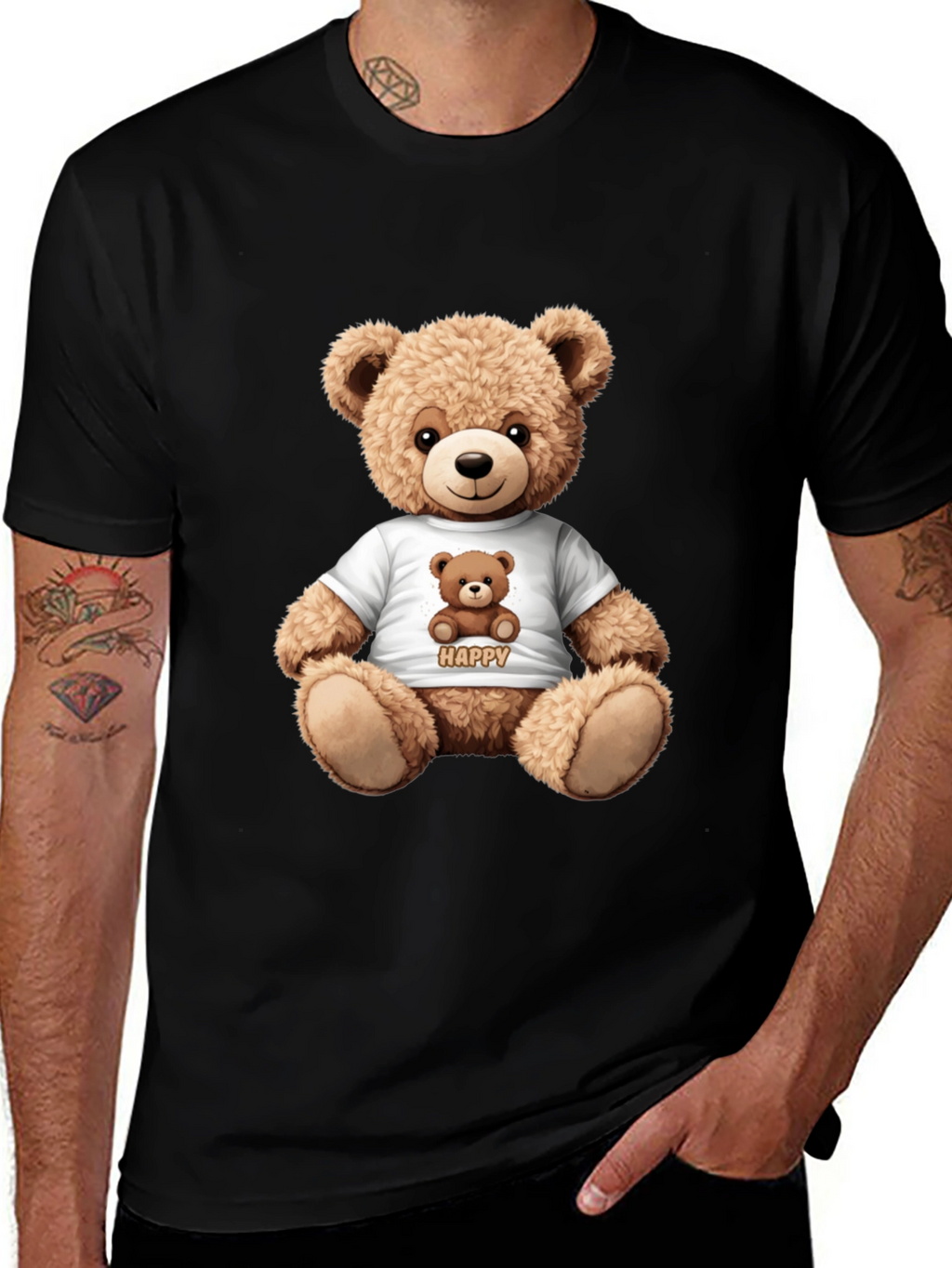 Teddy Bear Graphic T-Shirt - Cute & Comfy