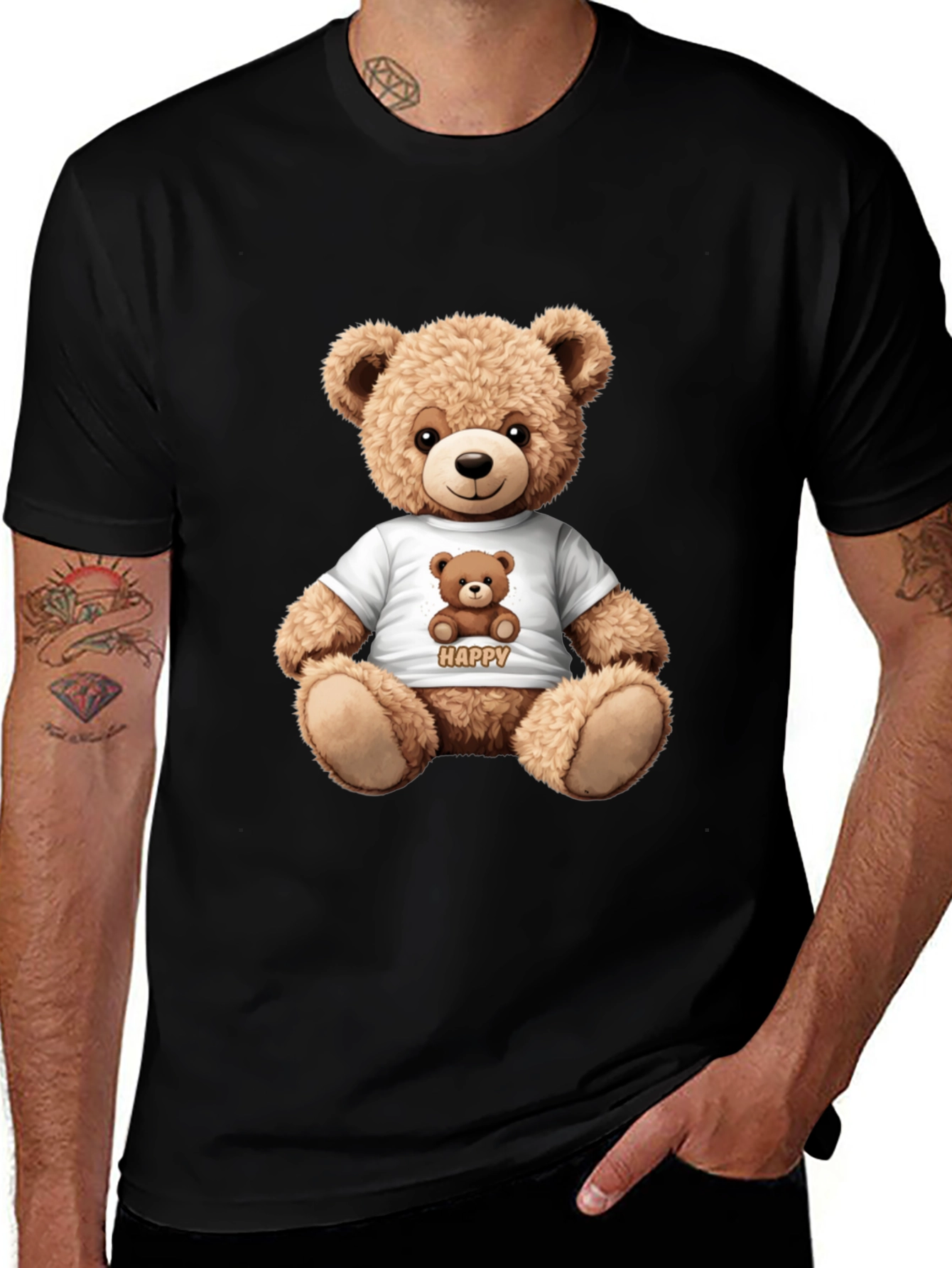 Teddy Bear Graphic T-Shirt - Cute & Comfy