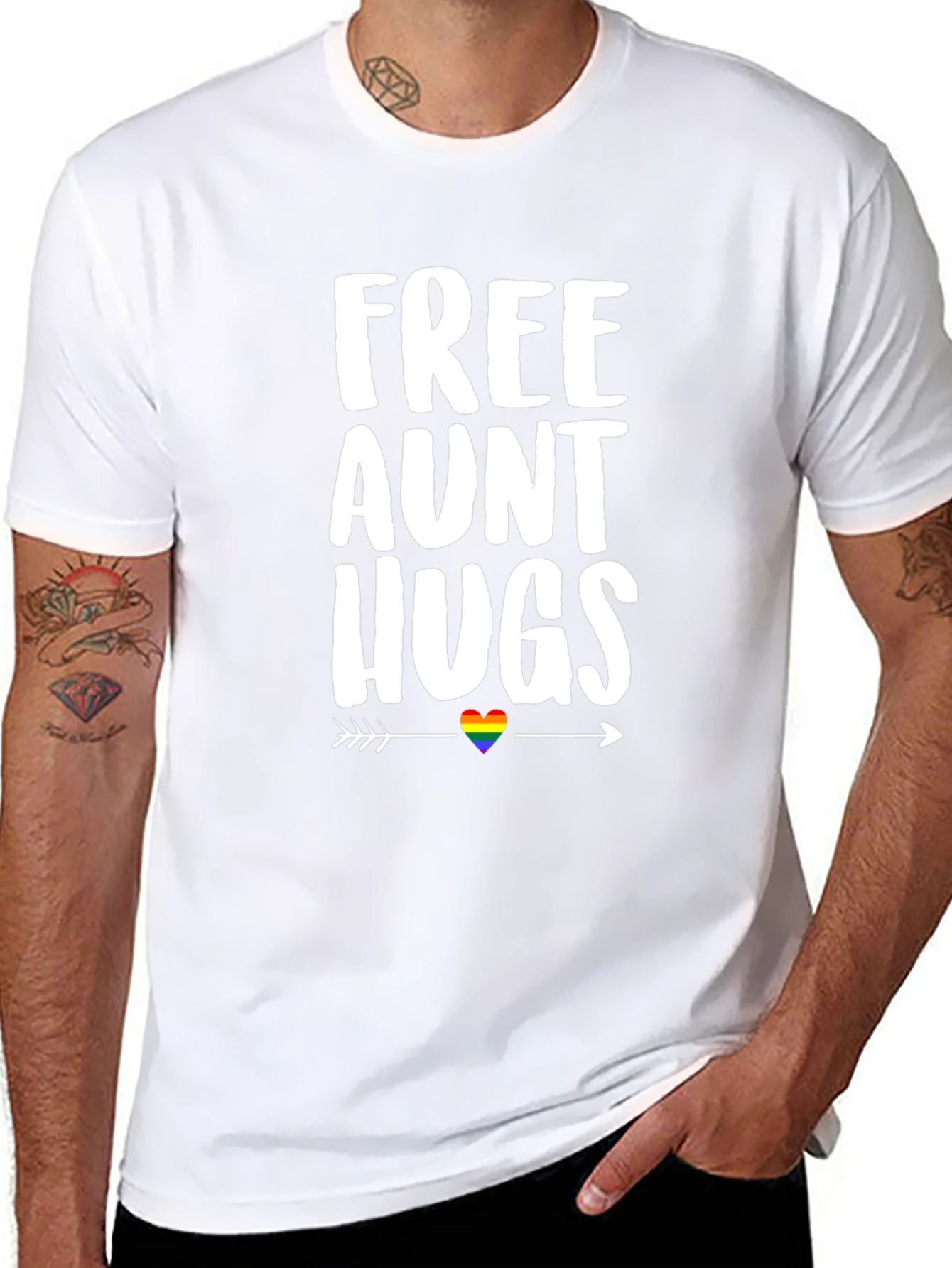 Free Aunt Hugs LGBT Pride T-Shirt