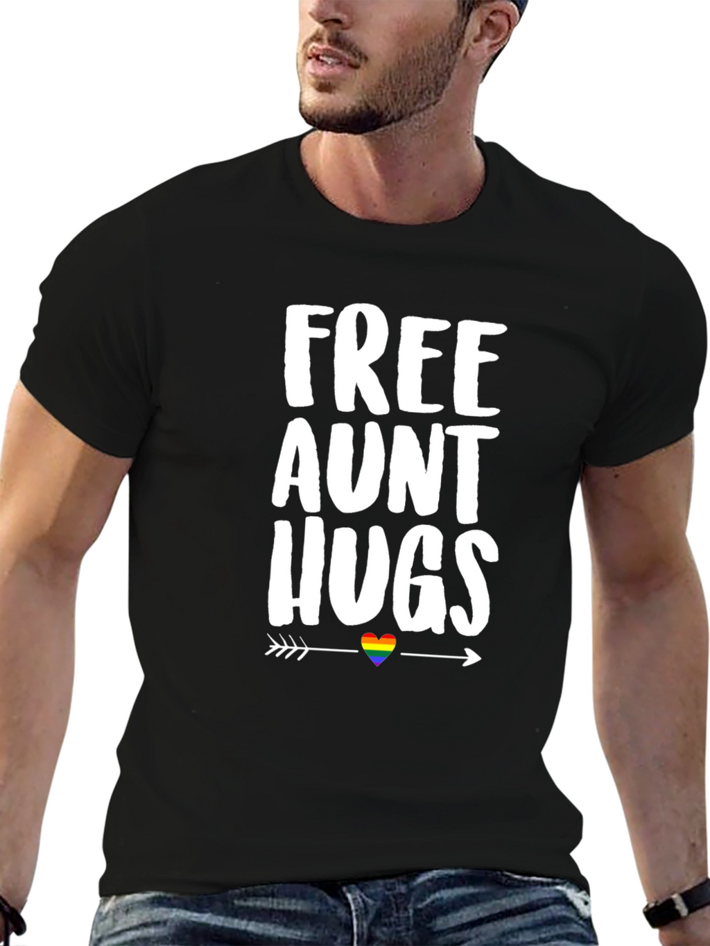 Free Aunt Hugs LGBT Pride T-Shirt