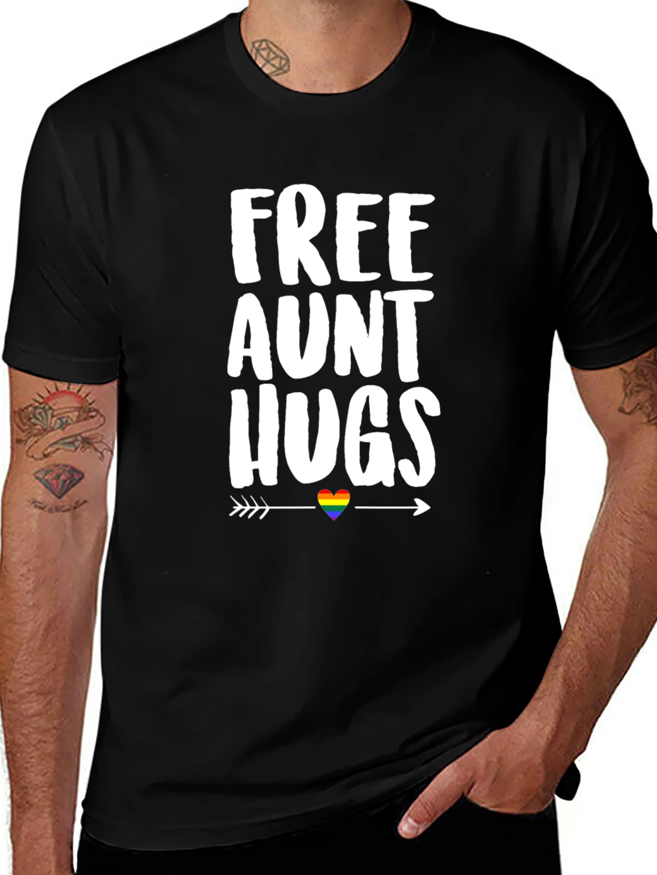 Free Aunt Hugs LGBT Pride T-Shirt