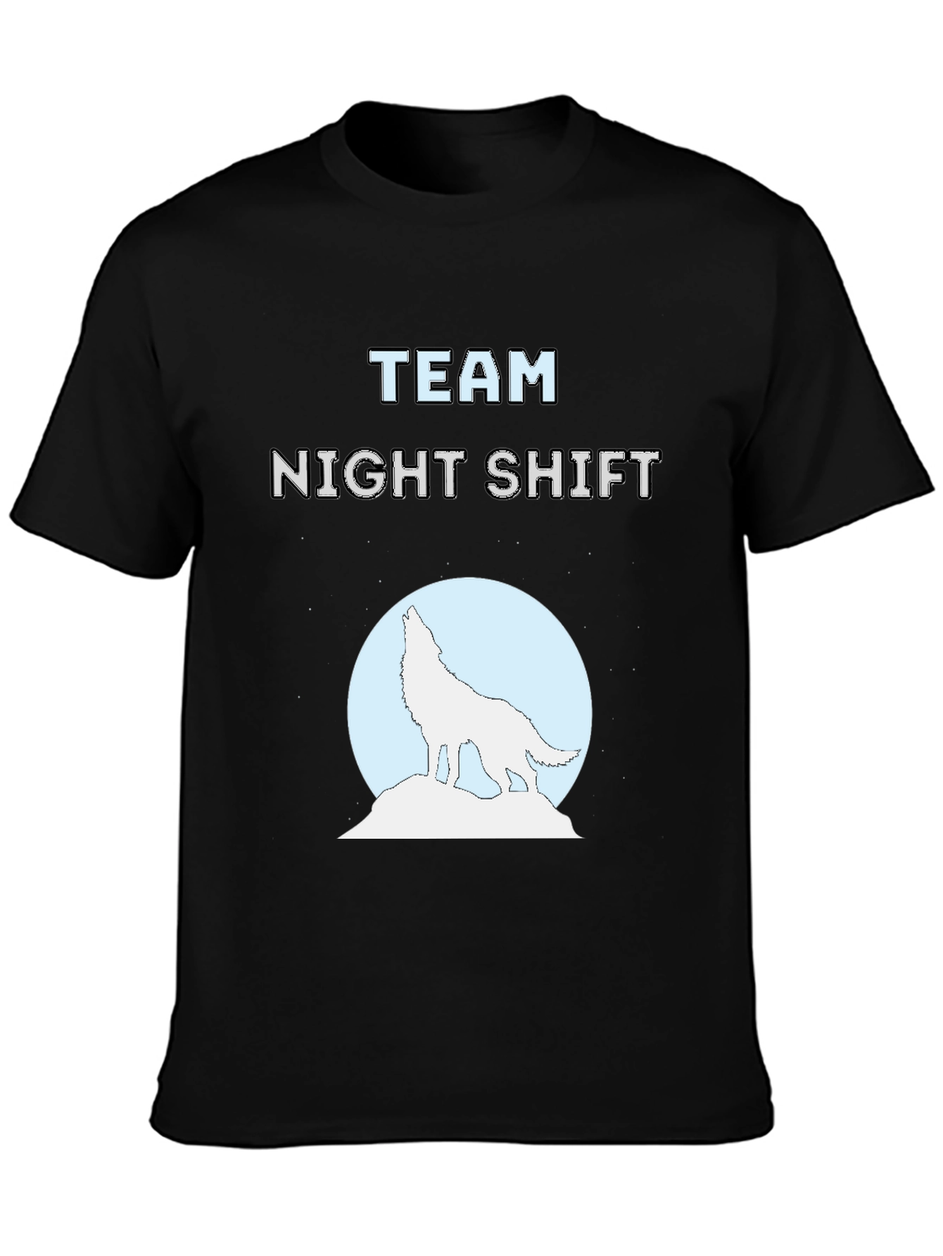 Team Night Shift Wolf Graphic Tee