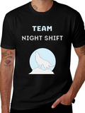 Team Night Shift Wolf Graphic Tee