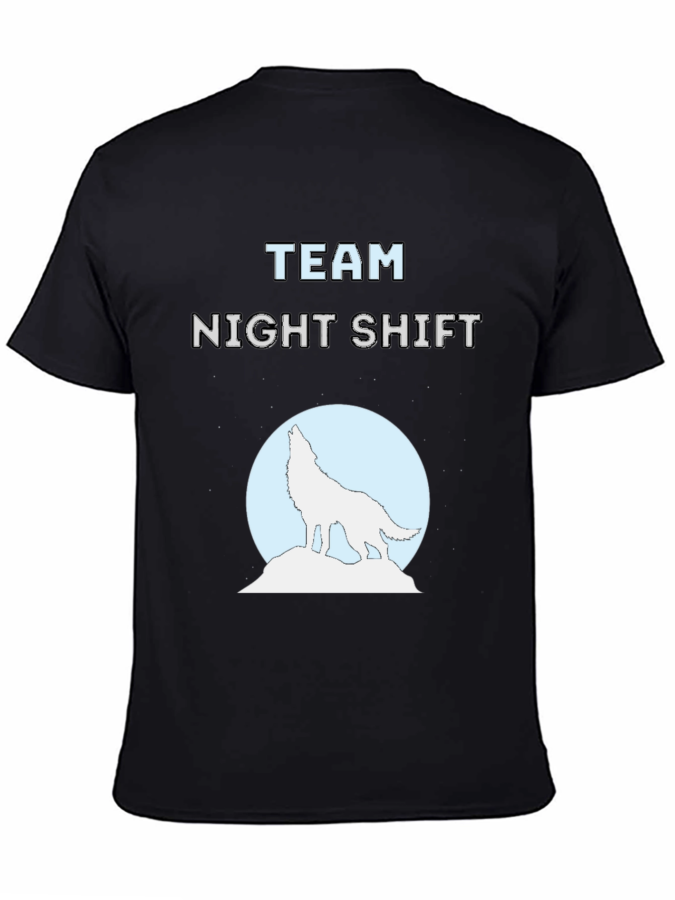 Team Night Shift Wolf Graphic Tee