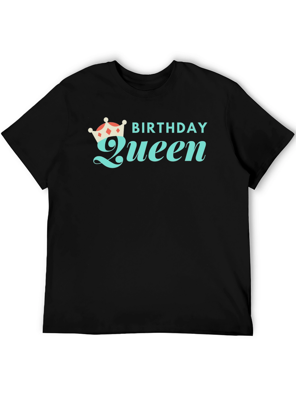 Birthday Queen Black Graphic Tee
