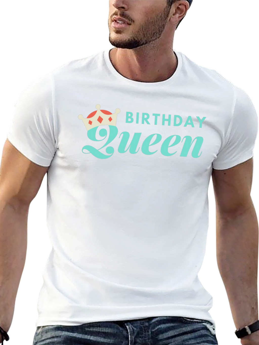 Birthday Queen Black Graphic Tee