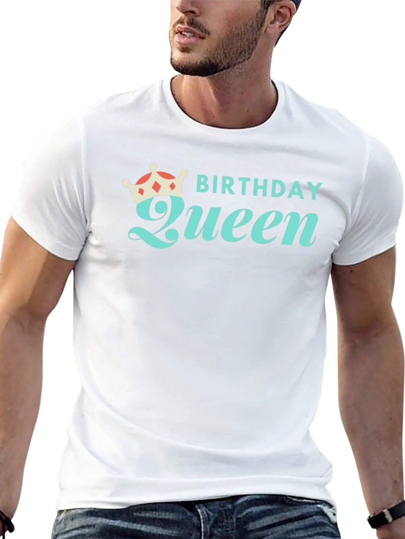 Birthday Queen Black Graphic Tee