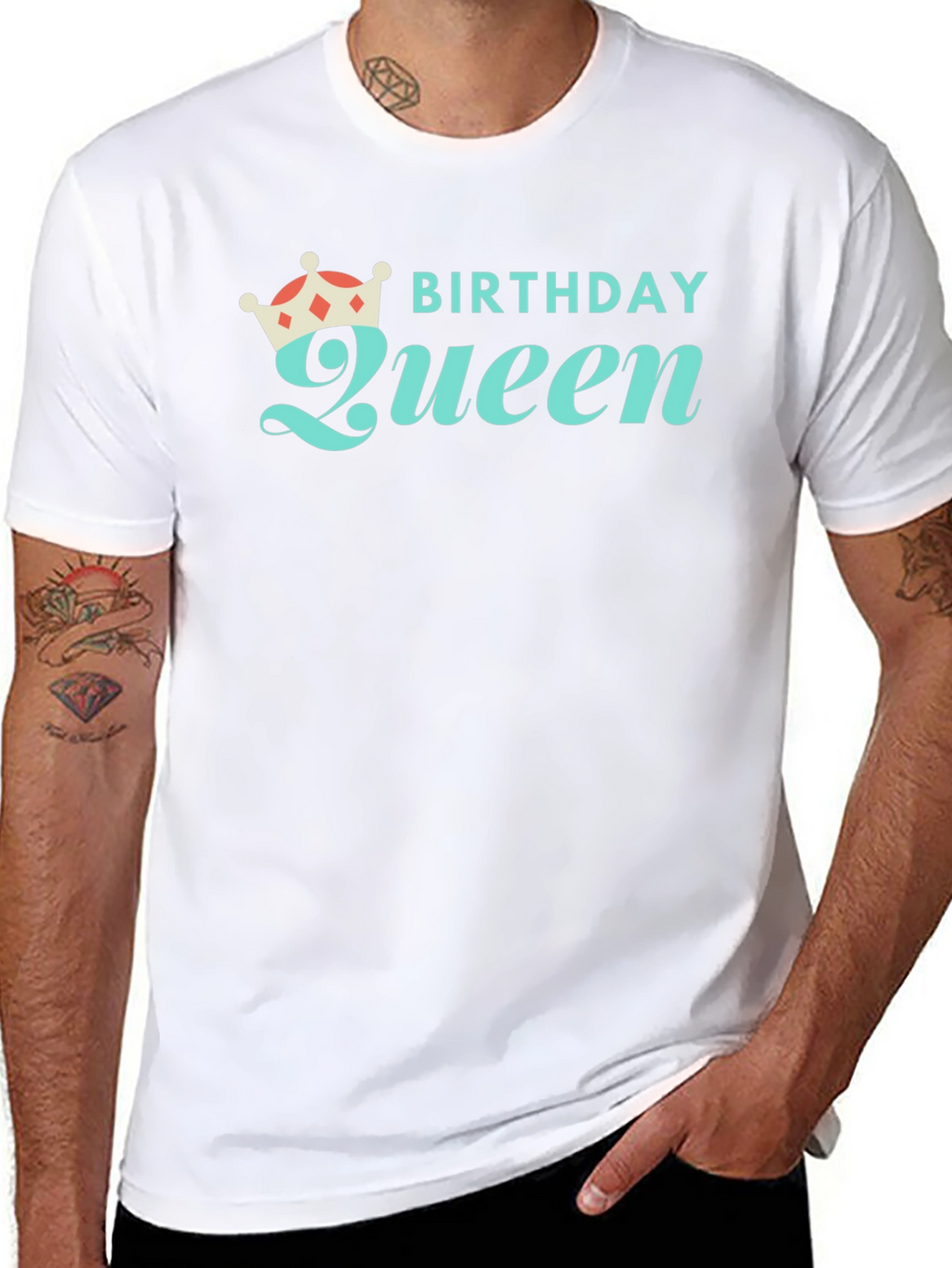 Birthday Queen Black Graphic Tee