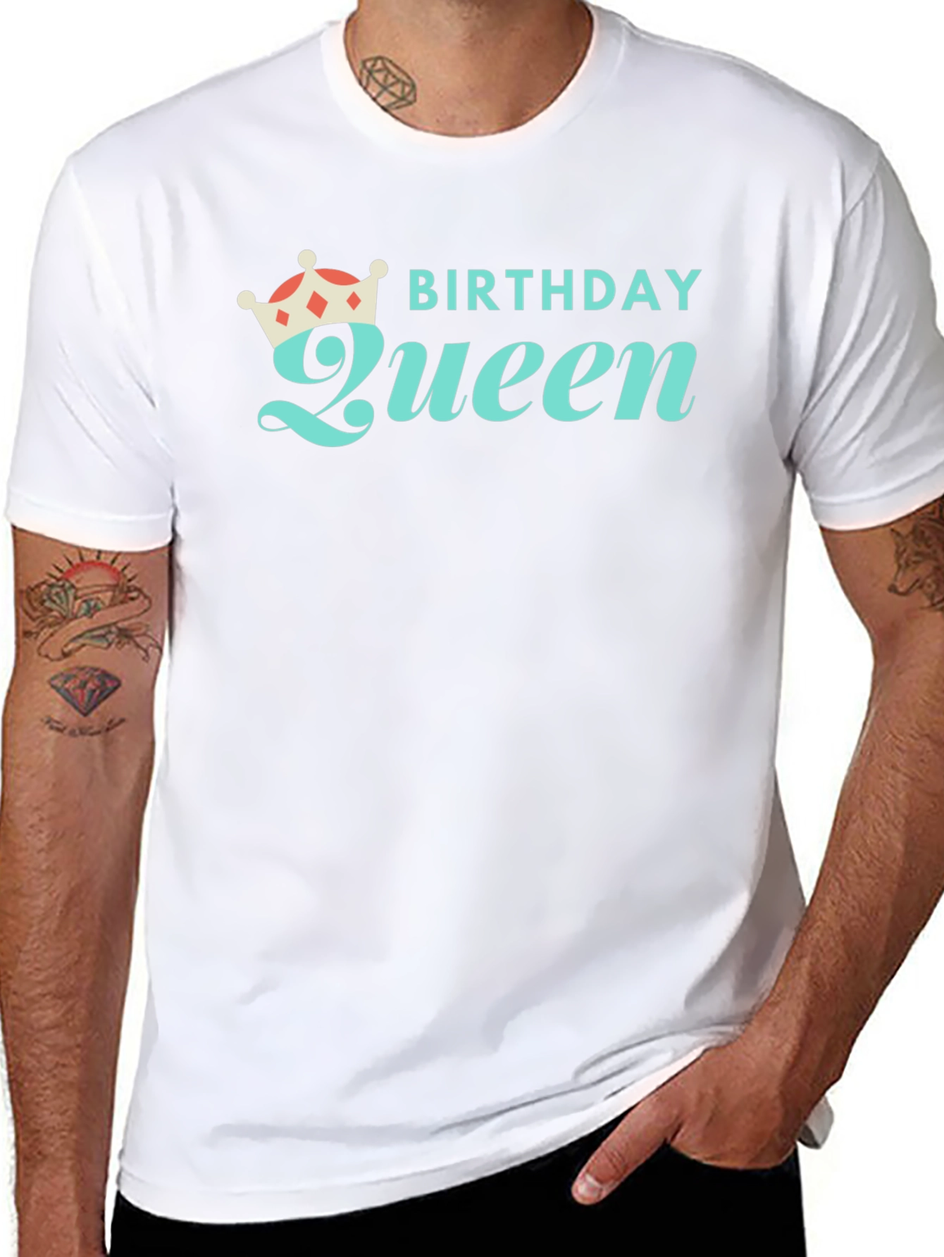 Birthday Queen Black Graphic Tee