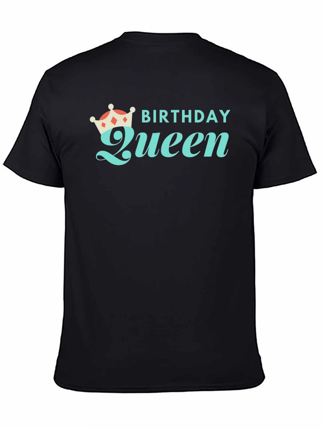 Birthday Queen Black Graphic Tee