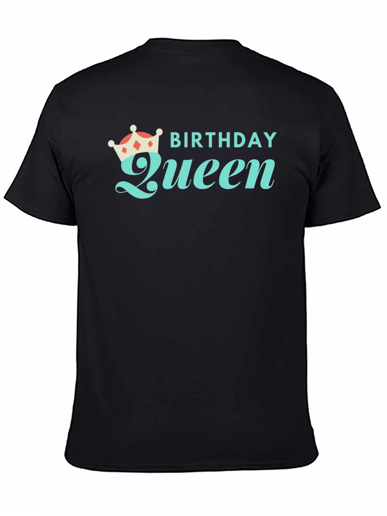 Birthday Queen Black Graphic Tee