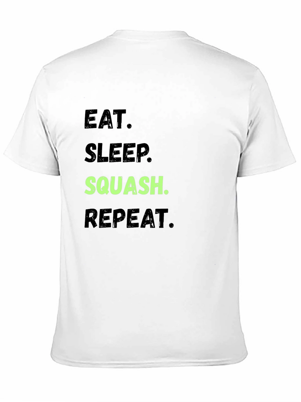 Eat Sleep Squash Repeat Black T-Shirt