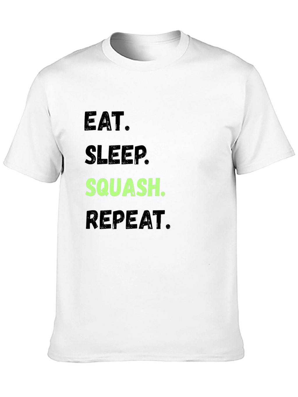 Eat Sleep Squash Repeat Black T-Shirt