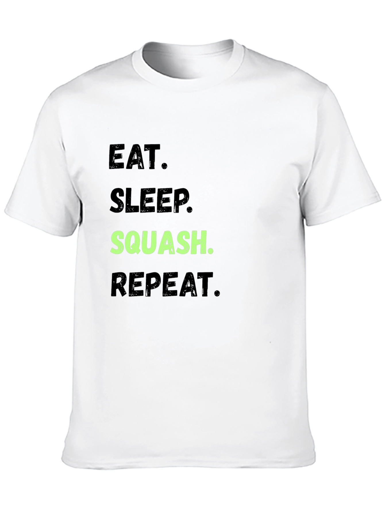 Eat Sleep Squash Repeat Black T-Shirt