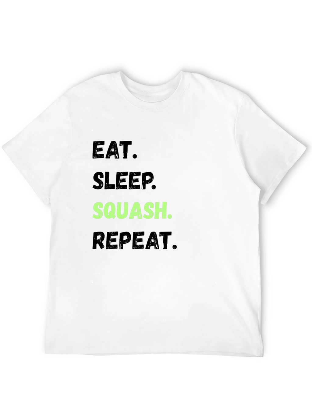 Eat Sleep Squash Repeat Black T-Shirt