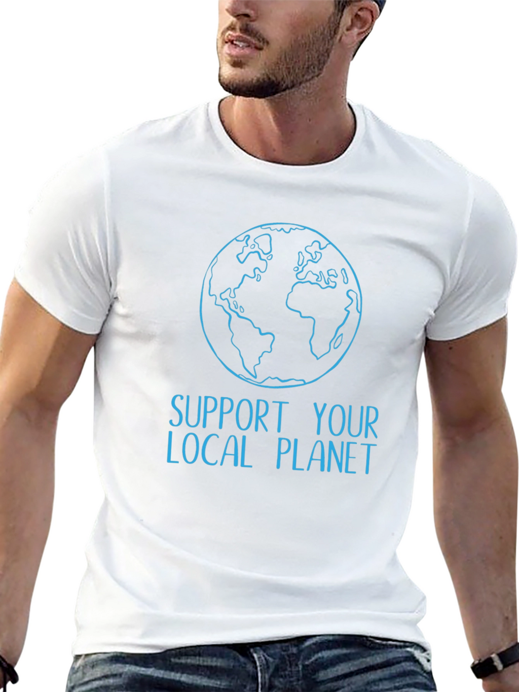 Support Your Local Planet Graphic T-Shirt
