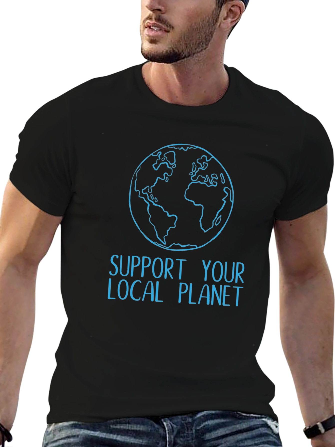 Support Your Local Planet Graphic T-Shirt