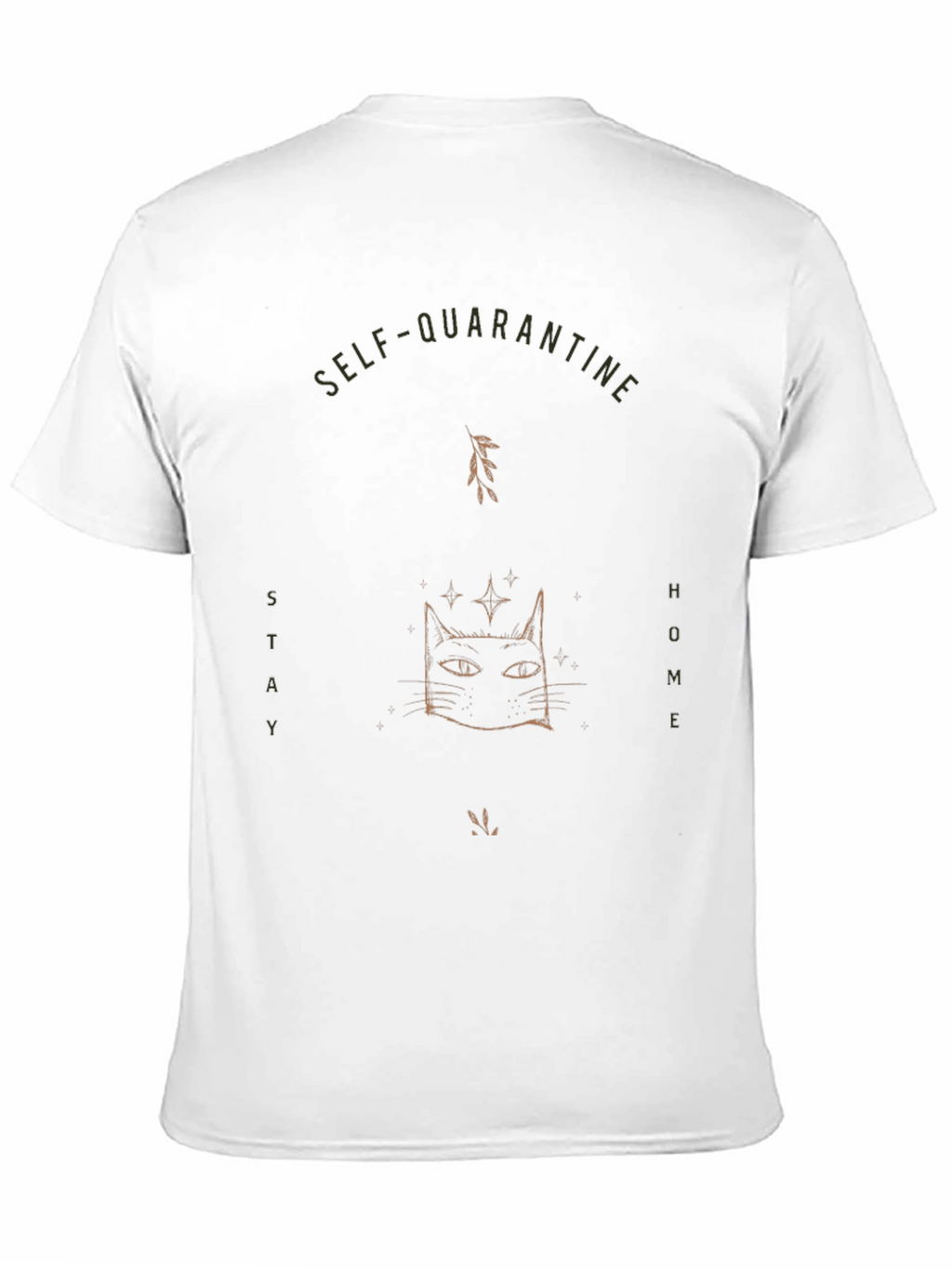 Self-Quarantine Cat T-Shirt - Stay Home!