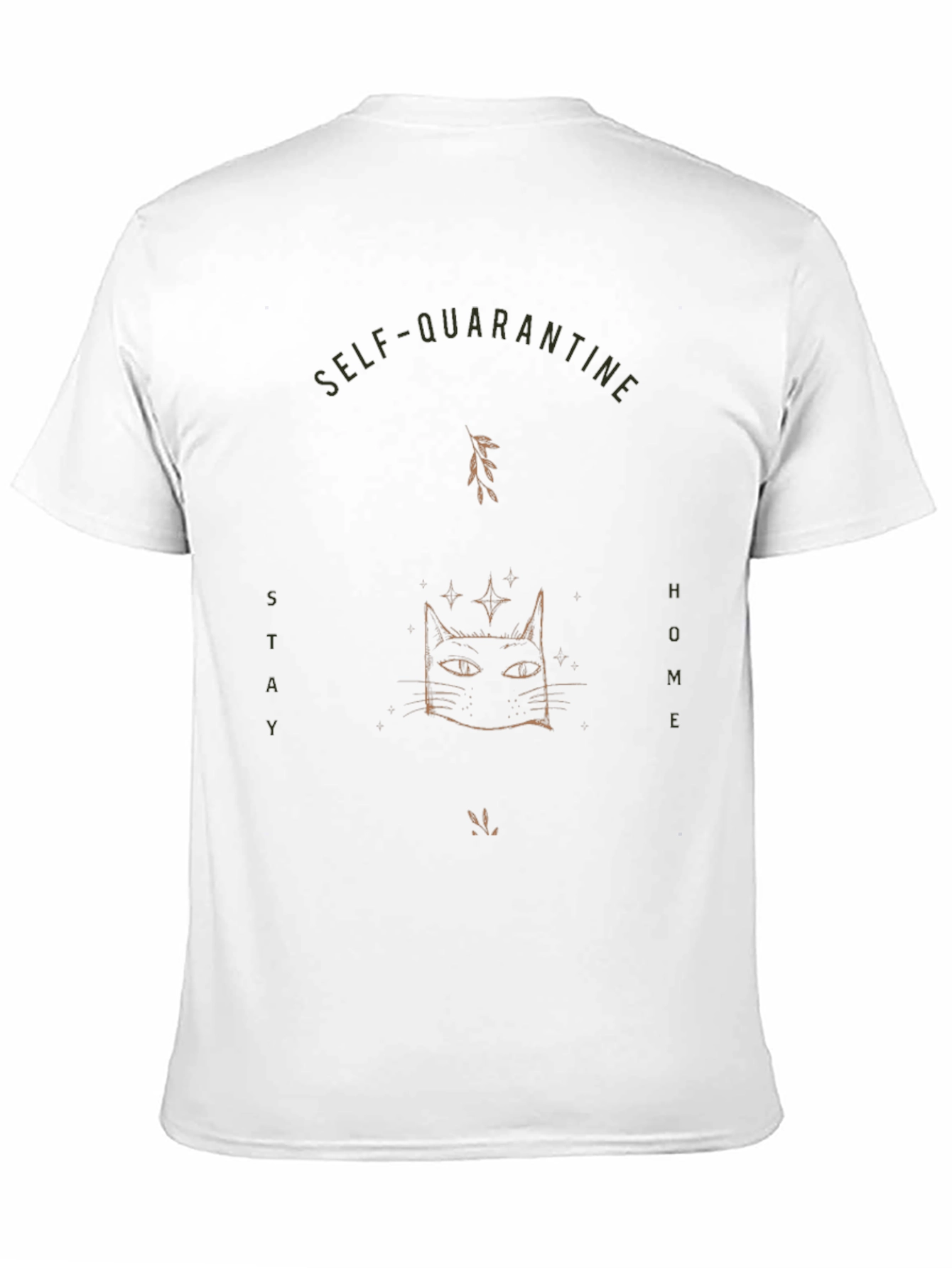Self-Quarantine Cat T-Shirt - Stay Home!
