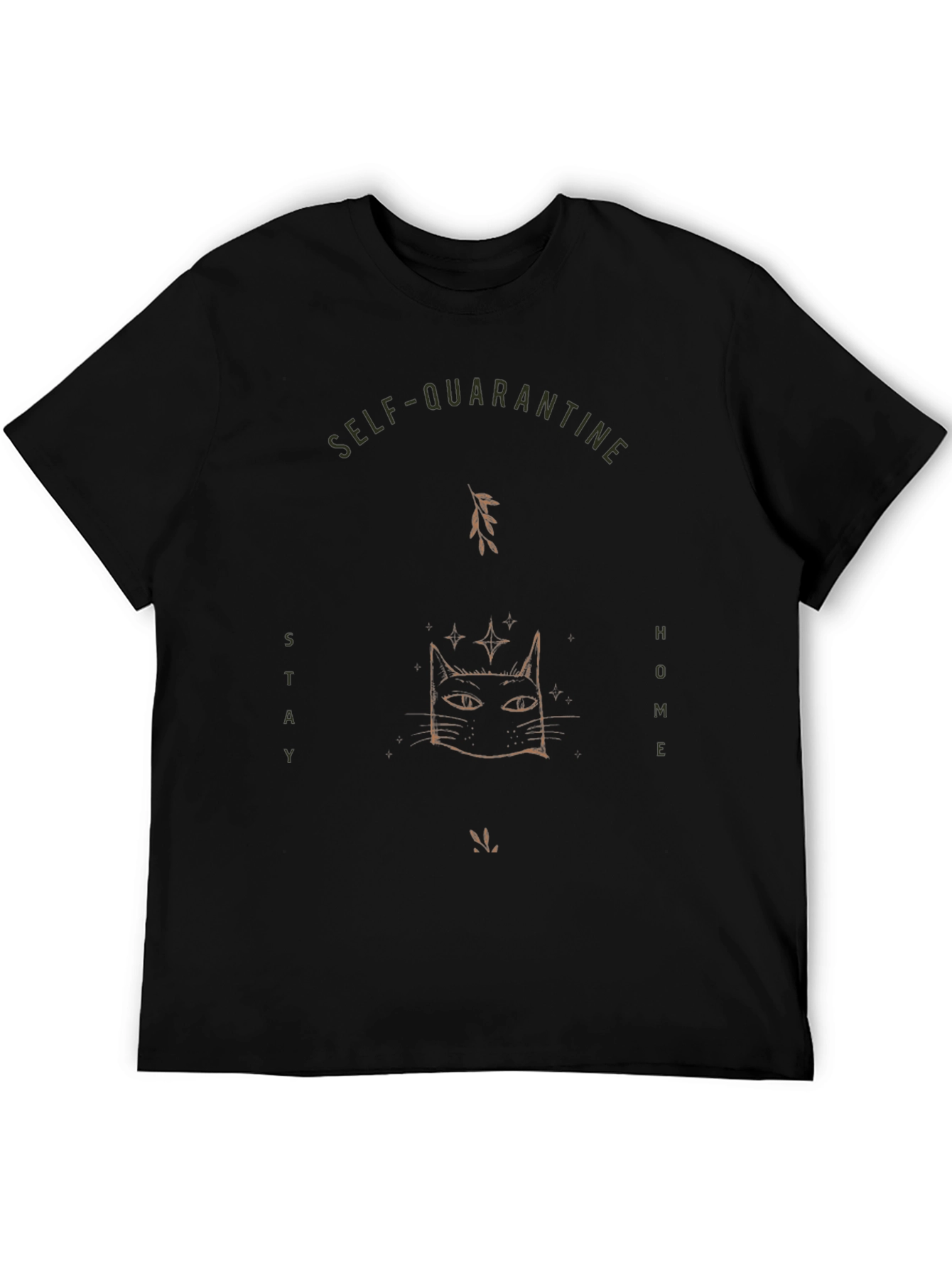 Self-Quarantine Cat T-Shirt - Stay Home!