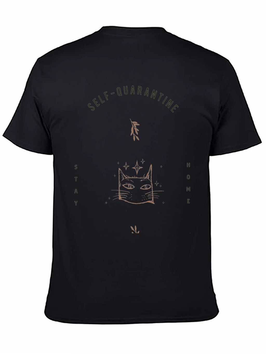 Self-Quarantine Cat T-Shirt - Stay Home!