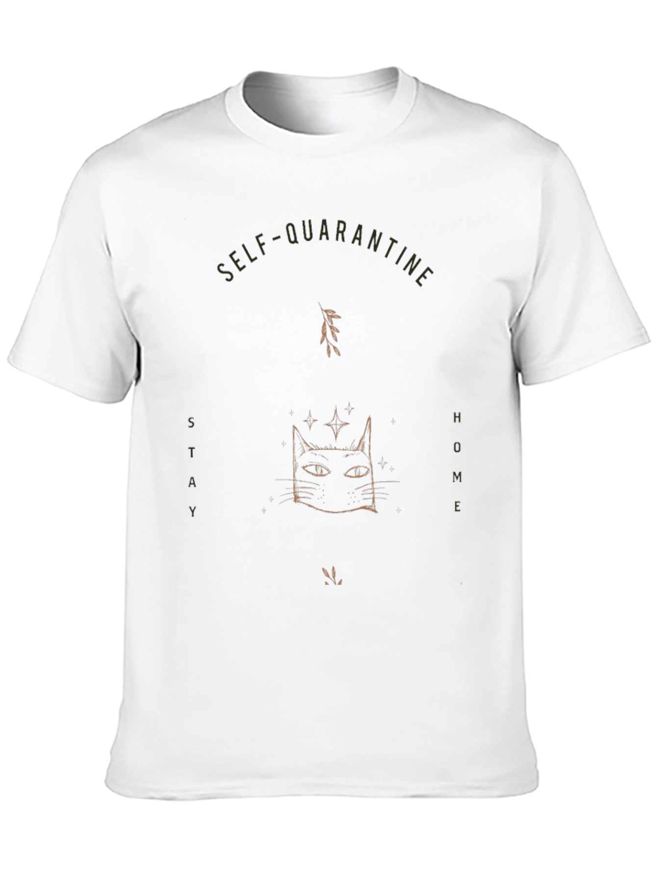 Self-Quarantine Cat T-Shirt - Stay Home!