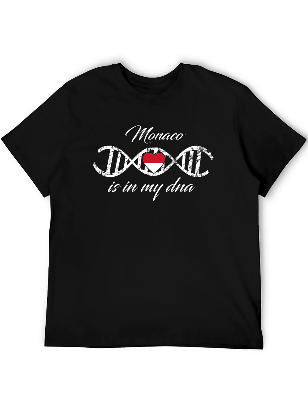 Monaco DNA T-Shirt - Black Cotton Tee