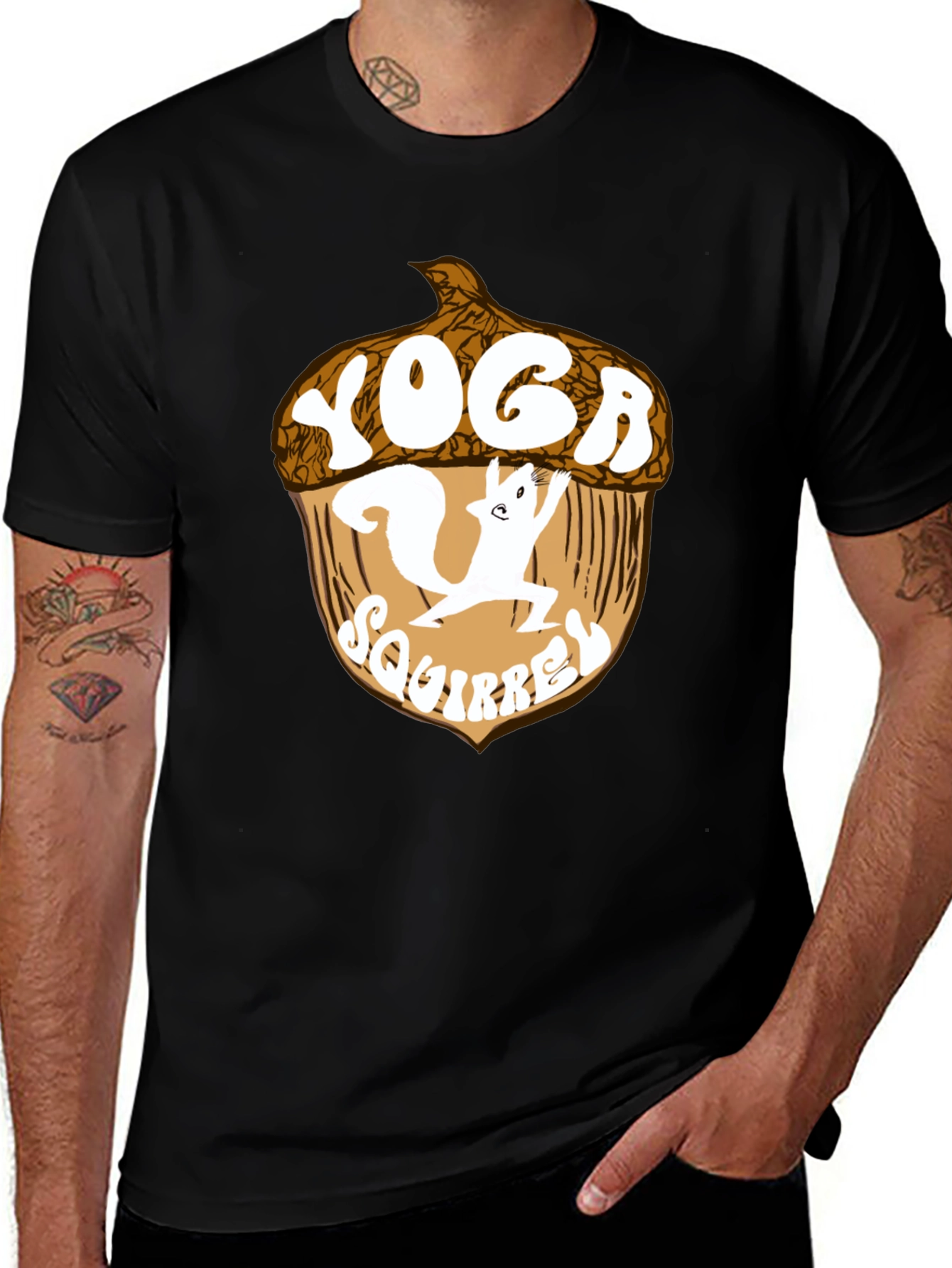 Yoga Squirrel T-Shirt: Unique Graphic Tee