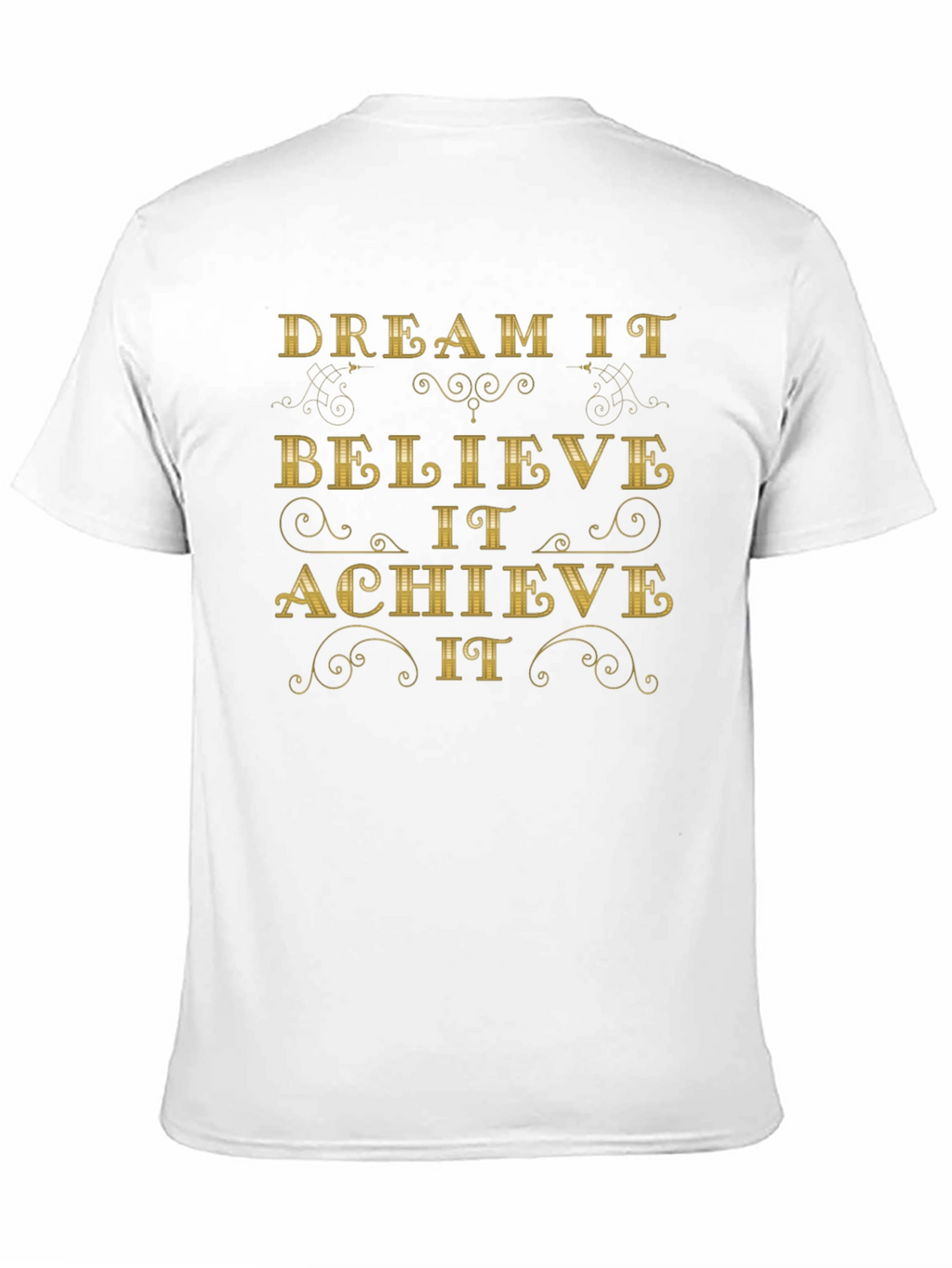 Dream Believe Achieve Graphic Tee - Black