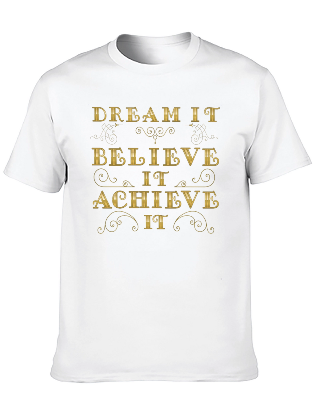 Dream Believe Achieve Graphic Tee - Black