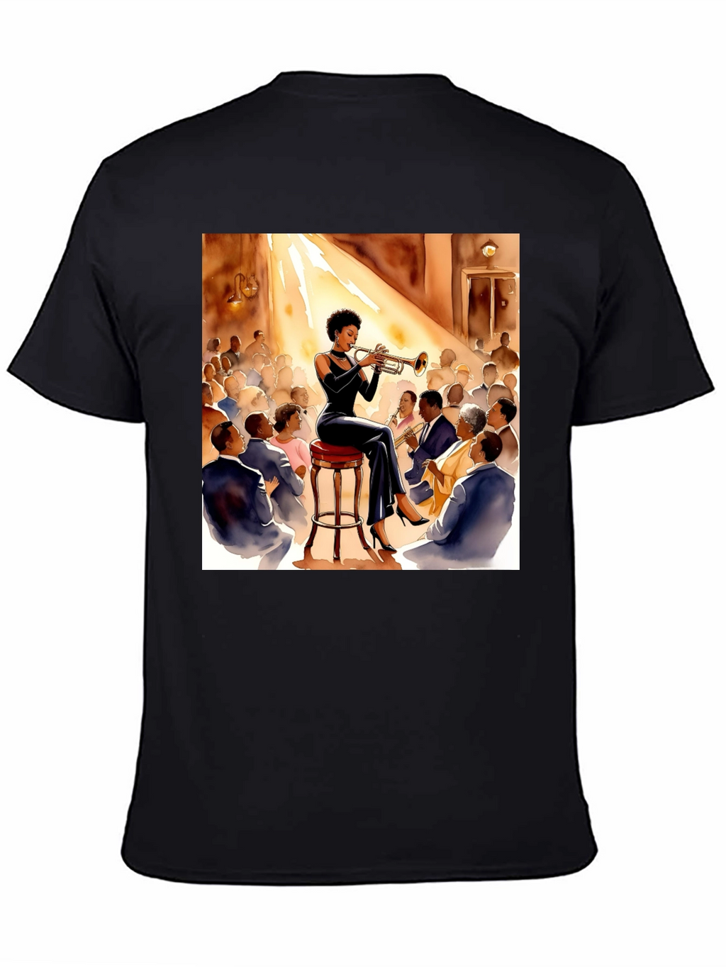 Jazz Trumpet Player Graphic T-Shirt