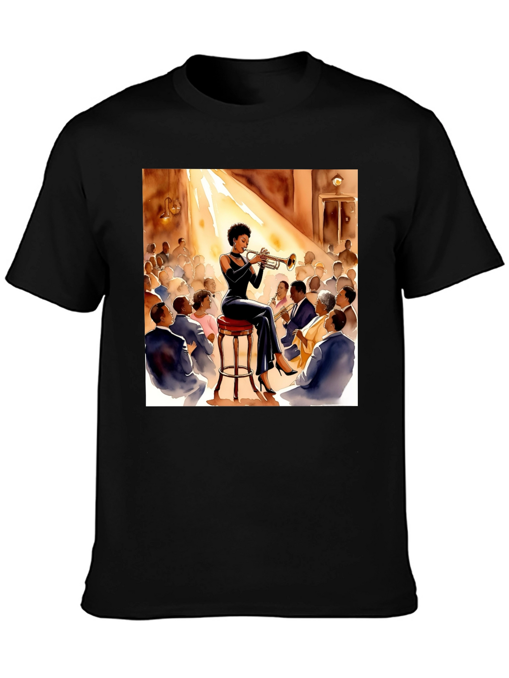 Jazz Trumpet Player Graphic T-Shirt