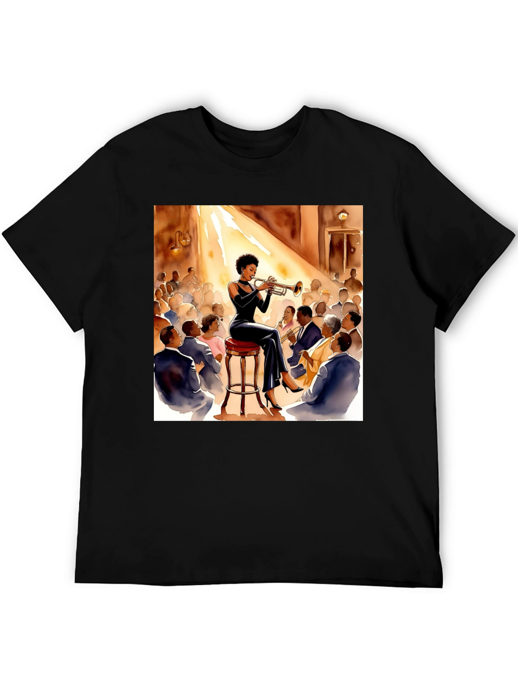 Jazz Trumpet Player Graphic T-Shirt