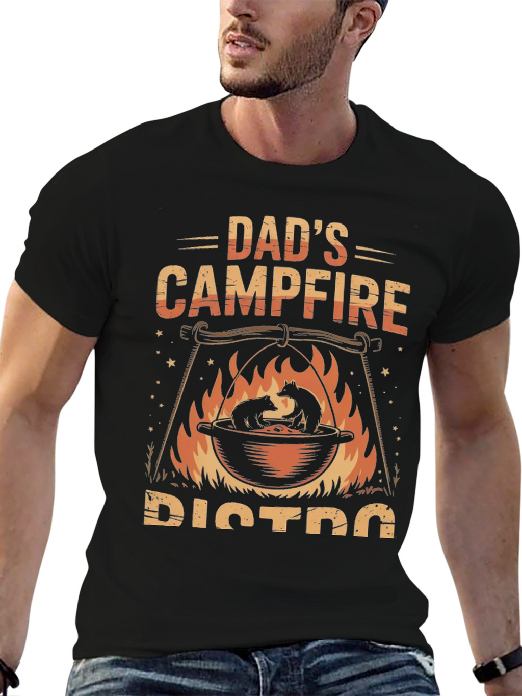 Dads Campfire Bistro T-Shirt