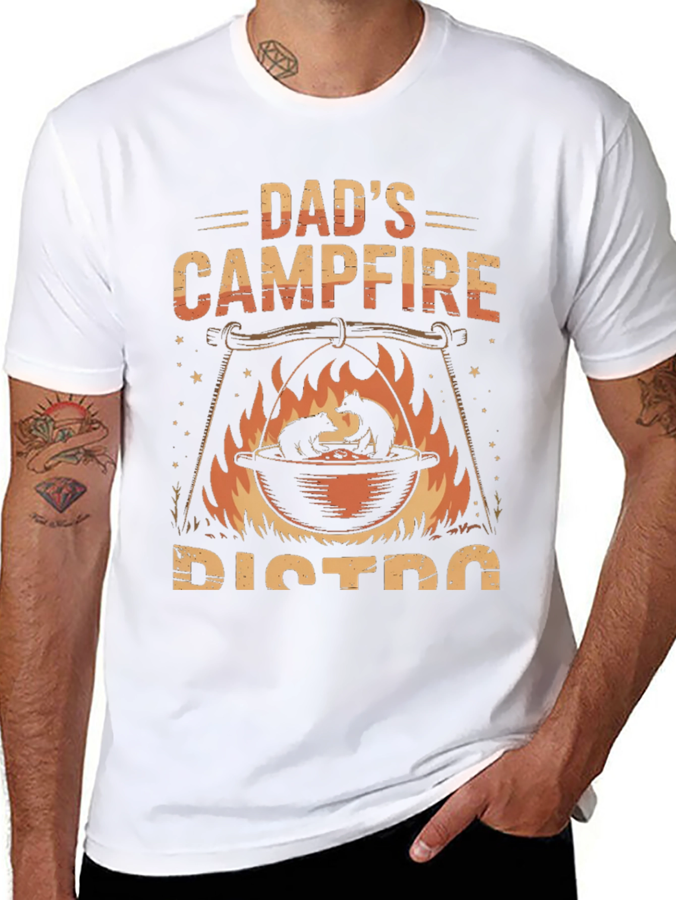 Dads Campfire Bistro T-Shirt