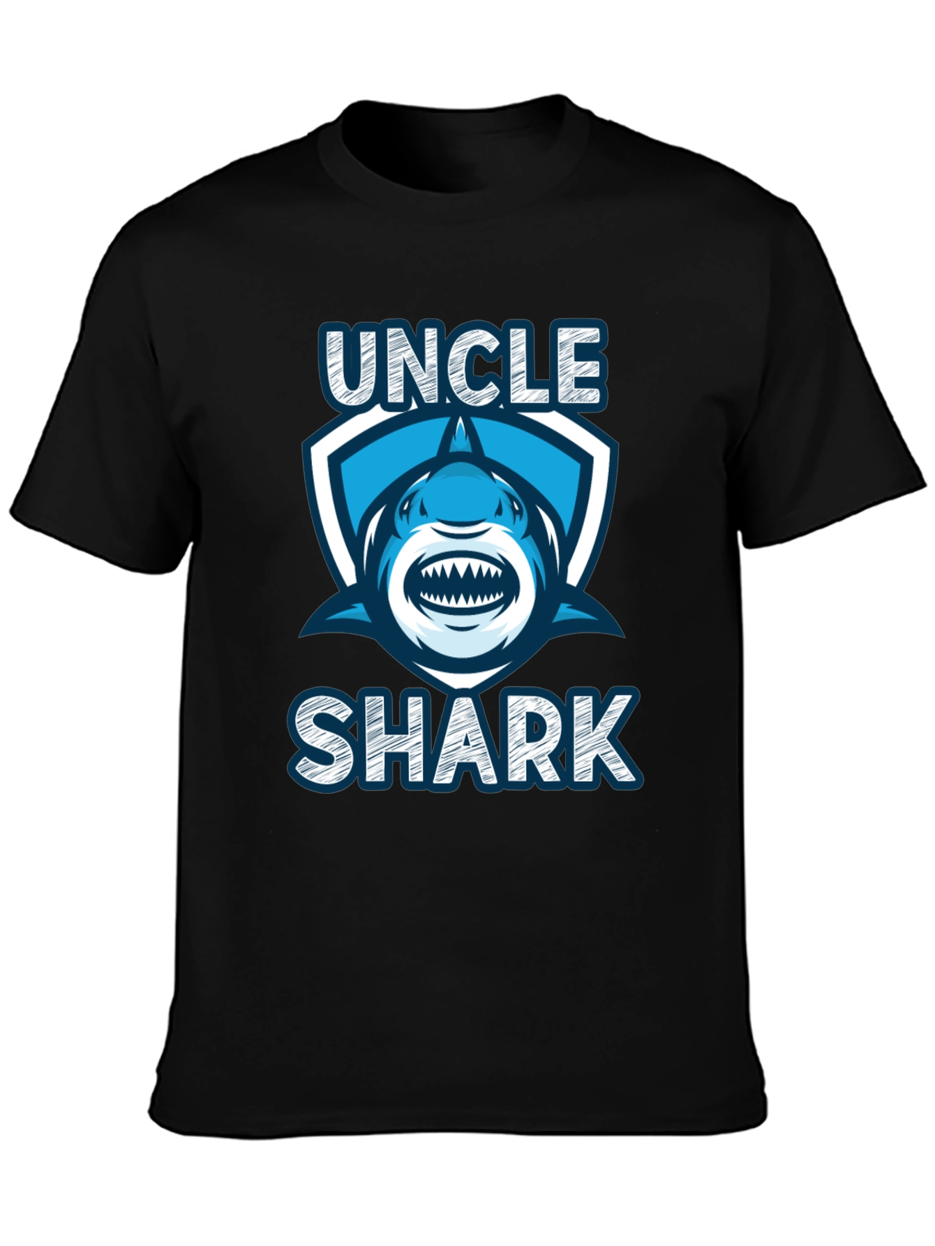 Uncle Shark Graphic Tee - Novelty T-Shirt